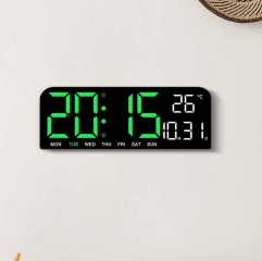 YD-0707 New Large Screen Alarm Clock, Simple LED Desktop Clock, Large Size Desk Clock Hung Clock