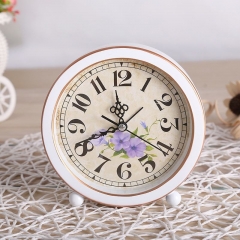 YD-G51 Retro Alarm Clock G51 Creative Modern Design Quartz Motivity Silent Metal Bedside Student Clock Analog Display
