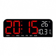 YD-0707 New Large Screen Alarm Clock, Simple LED Desktop Clock, Large Size Desk Clock Hung Clock