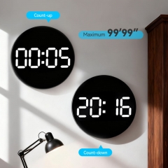 YD-5501 Electronic Multi-Functional Home Decor Temperature Humidity Display Silent Calendar Smart LED Digital Wall Clock for Living Room