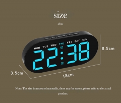 YD-GH9003 USB Modern Neon With USB Led Desk Clock Smart Digital Table Clocks Hotel Bedroom Digital Alarm Clock
