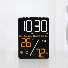 YD-5508 Multifunction Electronic Alarm Clock Simple Setting Households Thermometers Desk Clock temperature and humidity