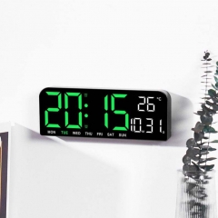 YD-0707 New Large Screen Alarm Clock, Simple LED Desktop Clock, Large Size Desk Clock Hung Clock
