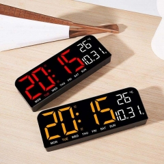 YD-0707 New Large Screen Alarm Clock, Simple LED Desktop Clock, Large Size Desk Clock Hung Clock