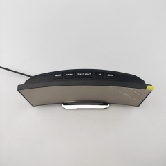 YD-6507 Curved Screen Snooze Function Digital Table Desk Clock Large Screen LED Mirror Desk Clock Reloj Silent Alarm Clock