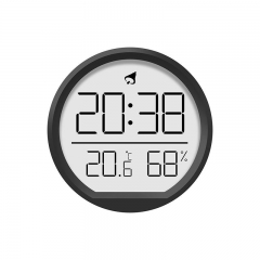 YD-2303 Thin Digital Display Quartz Movement Desk Clock Indoor Household Electronic Temperature Humidity Meter Wall-Mounted for Kitchen