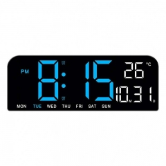 YD-0707 New Large Screen Alarm Clock, Simple LED Desktop Clock, Large Size Desk Clock Hung Clock