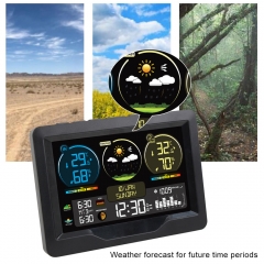Weather Station Wireless Digital Thermometer Temperature Humidity Monitor with Remote Sensor Barometer Portable Weather Station
