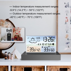 ZX3396C Digital Weather Station Indoor Outdoor Thermometer Hygrometer Barometer Electronics Desktop Alarm Clock Wireless Weather Station