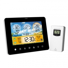 JS-3362M Home Weather Station Digital Thermometer Temperature Humidity Display Electronics Desktop Clock Smart Wireless Weather Station