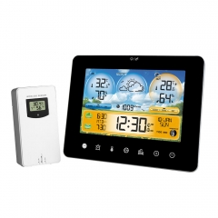 JS-3362M Home Weather Station Digital Thermometer Temperature Humidity Display Electronics Desktop Clock Smart Wireless Weather Station