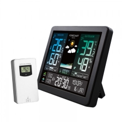 JS-3566BN Digital Wireless Indoor/Outdoor Thermometer Hygrometer Smart Sensor for Kitchen Temperature Humidity Readout Plastic