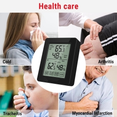 YJ-5108 Touch Scree Indoor Outdoor Thermometer Humidity Wireless Thermometer