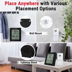 YJ-5108 Touch Scree Indoor Outdoor Thermometer Humidity Wireless Thermometer