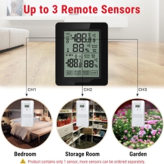 YJ-5108 Touch Scree Indoor Outdoor Thermometer Humidity Wireless Thermometer