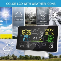 YJ-5065WIFI Tuya APP Color Display Digital Temperature Humidity Monitor Wireless Weather Station Wifi with Outdoor Sensor