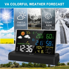 YJ-5112 Wireless Professional Weather Station With VA Full Color Display Screen