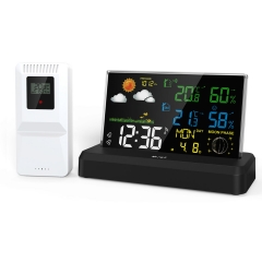 YJ-5112 Wireless Professional Weather Station With VA Full Color Display Screen