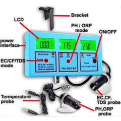 PH-117 6 in 1 Water test Digital ph Orp Ec Meter