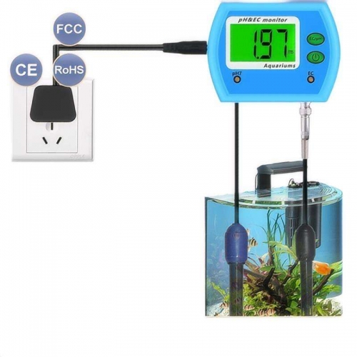 PH-9853 2-in-1 ONLINE PH & EC MONITORS Aquarium Multi-parameter Water Quality Monitor Dissolved Oxygen Turbidity AG-13