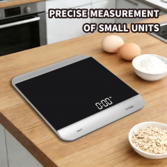 PT-2214 3kg/1g Tempered Glass Platform Electronic Battery Powered Digital Display High Accuracy 5Kg Capacity Kitchen Baking Scale