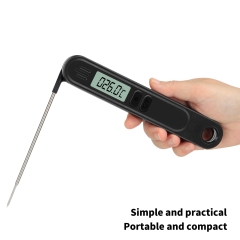 PT-WD01 Food Thermometer ABS Material Kitchen Barbecue BBQ Foldable High Precision 0.1C Meat High Temperature Resistant Probe Magnetic