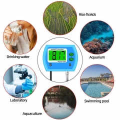 PH-9853 2-in-1 ONLINE PH & EC MONITORS Aquarium Multi-parameter Water Quality Monitor Dissolved Oxygen Turbidity AG-13