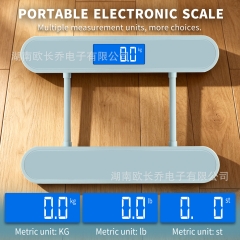 PT-1092 150KG Max Weighing Capacity Battery-Powered Tempered Glass 0.1kg Accuracy Foldable Bathroom Body Scale