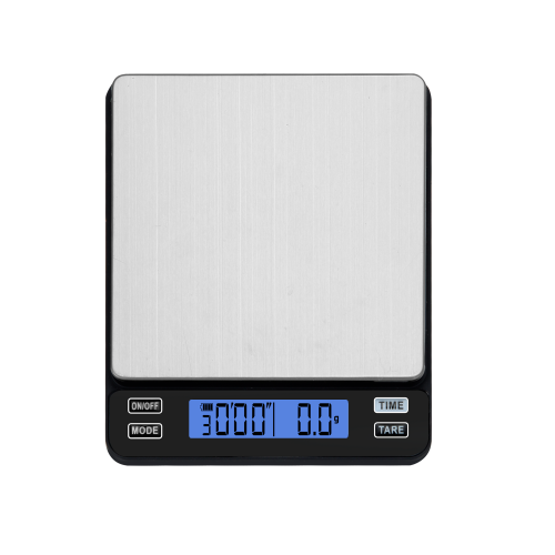 PT-2219 2kg/0.1g High Precision Electronic Stainless Steel Waterproof Kitchen Scale Capacity Battery Powered Food Baking Scale Household