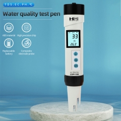 COM-300 Water Quality Digital Measurement Tools 4 in 1 TDS EC Temp PH Meter for Waterproof Testing Device