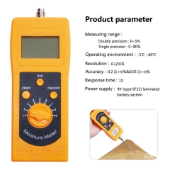 DM300C Digital Soil Moisture Meter Probe Type with LCD Display Featuring Lime Powder Technology