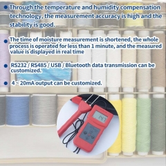 MS-C Textile Moisture Meter Hygrometer for Garment,wool,Textile Materials,cheese Moisture Content Measurement