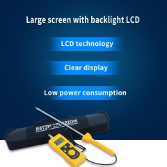 DM400 High Frequency Moisture Meter Portable Powder Soil Moisture Tester 0-90%
