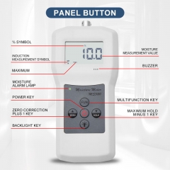 Portable MS320 Moisture Meter Analyzer 150MM Sensor High Accuracy 5%-40% Testing Range LCD Display 1 Year Warranty for Tobacco