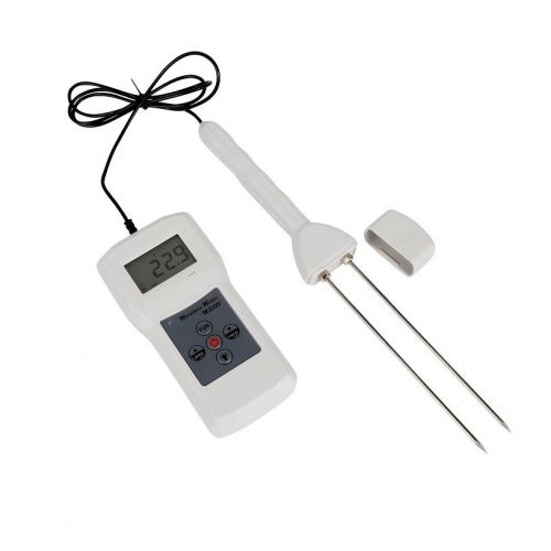 Portable MS320 Moisture Meter Analyzer 150MM Sensor High Accuracy 5%-40% Testing Range LCD Display 1 Year Warranty for Tobacco