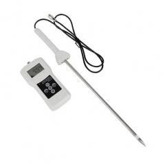 MS350A Portable Moisture Meter with 0.5% Accuracy 0%-80% Testing Range 30cm Measurement Depth for Pellet Wood Moisture Content