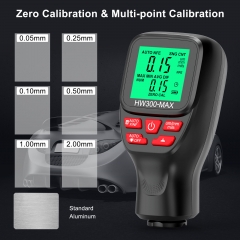 HW300-MAX Portable LCD Electronic Car Paint Film Thickness Gauge Tester Paint Tools Coating Thickness Gauge