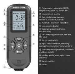 HW-300S Thickness Gauge High Precise LCD Digital Automobile Film Thickness Meter Car Paint Coating Thickness Tester Tools