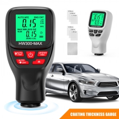 HW300-MAX Portable LCD Electronic Car Paint Film Thickness Gauge Tester Paint Tools Coating Thickness Gauge