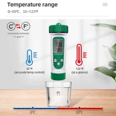 PH-786 Portable 6 in 1 TDS EC Temperature Specific Gravity Salinity PH Meter Digital Water Quality Test Pen