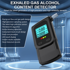 High-precision Portable GaoX MR1106 Breathalyzer Semi-conductor Sensor AAA Battery LCD Screen 10s Response Time Professional Use