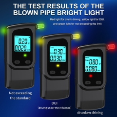 High-precision Portable GaoX MR1106 Breathalyzer Semi-conductor Sensor AAA Battery LCD Screen 10s Response Time Professional Use
