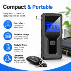 Professional Breath Alcohol Tester Digital Alcohol Detector Breathalyzer With Backlight Display Alcohol Tester