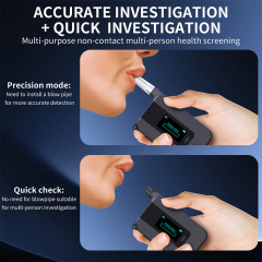 Professional Digital Breath Alcohol Tester with Electrochemical Sensor OLED Display High Accuracy