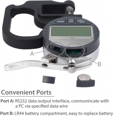 Digital thickness gauge 0-12.7mm/0.01mm, 0-12.7mm/0.001mm, 0-25.4mm/0.01mm, 0-25.4mm/0.001mm