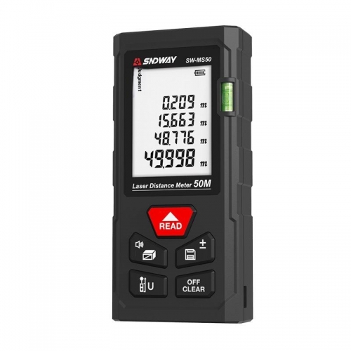 SW-M50 50m Industrial High Precision Infrared Digital Laser Distance Meter Digital Ruler and Instrument