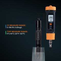DO-177 Dissolved Oxygen Meter DO Sensor High Precision Water Quality Tester Replaceable Probe Temperature Measurement Data