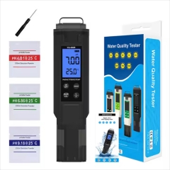 YY-9909 5 in 1 PH / Salinity /EC /TDS/TEMP Water Quality Tester Saltwater Pool Salinity Tester Drinking Water pH Meter