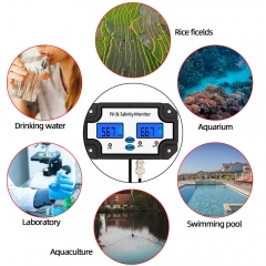 PH-2685 Digital Water Quality Tester Acidity Meter 2 in 1 PH Salinity Monitor for Aquariums