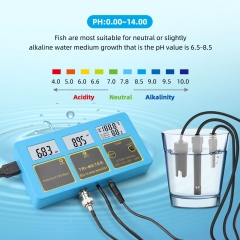 PH-215 110~120V Multi Parameter 6 in Monitor TRI Meter Salinity Meter 0-199.9ppt for Aquariums Aquaculture